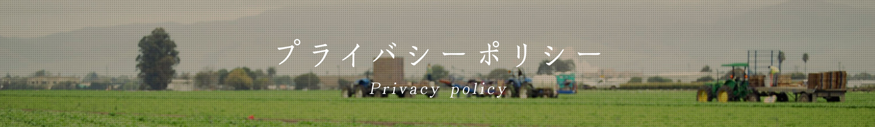 プライバシーポリシートップのイメージ画像
